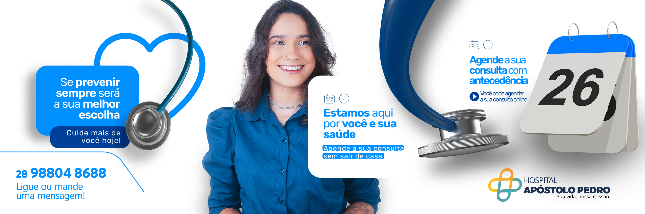 Agende sua consulta ou exame sem sair de casa